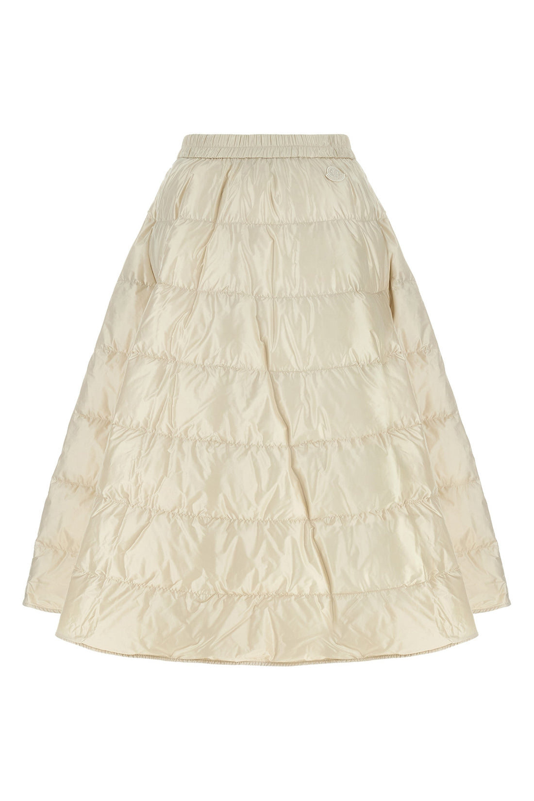 MONCLER 38 the moncler midi skirt defines a hyper-feminine silhouette through an a-shaped c