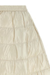 the moncler midi skirt defines a hyper-feminine silhouette through an a-shaped c