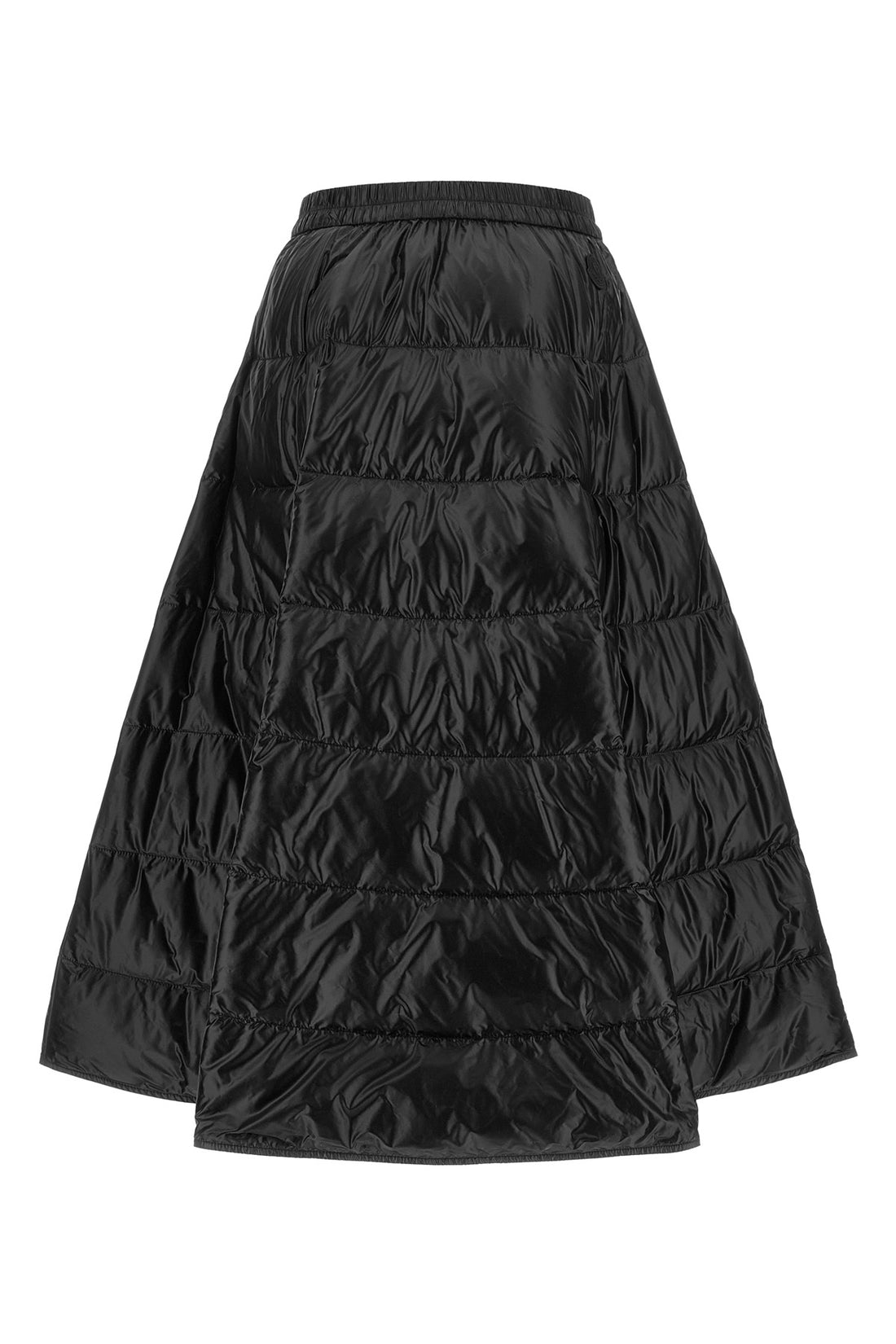 MONCLER 38 the moncler midi skirt defines a flared silhouette through a rigorous sartorial