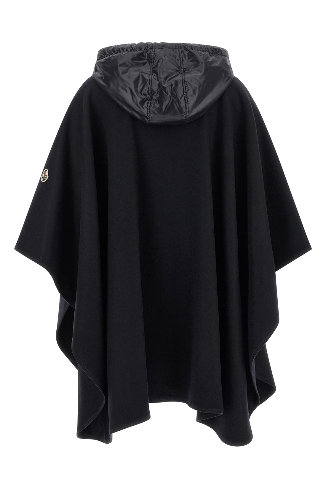MONCLER OS the dark blue moncler cape in virgin wool blend