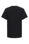 the moncler womens t-shirt is distinguished by an essential construction in pur