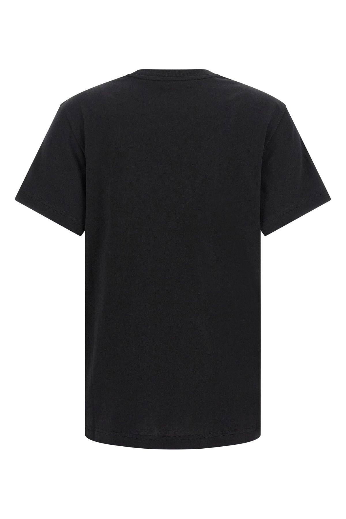 the moncler womens t-shirt is distinguished by an essential construction in pur
