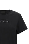 the moncler womens t-shirt is distinguished by an essential construction in pur