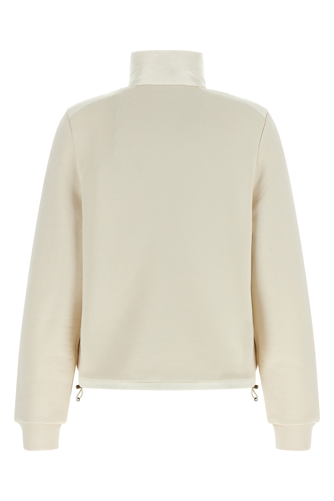 MONCLER L the moncler zip-up cardigan defines the contemporary hybrid outerwear through a