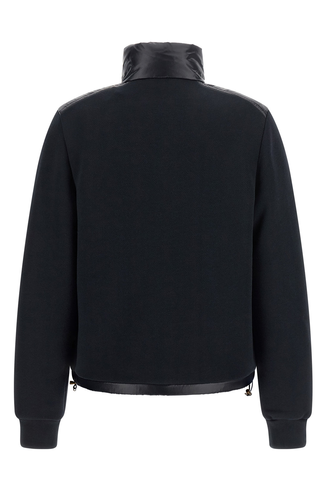 MONCLER L the moncler cardigan in fleece cotton and technical fabric defines a contemporar