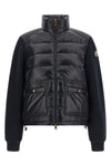 the moncler cardigan in fleece cotton and technical fabric defines a contemporar