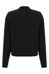 the moncler cardigan in 14 fineness cotton knit and nylon laqué redefines the co