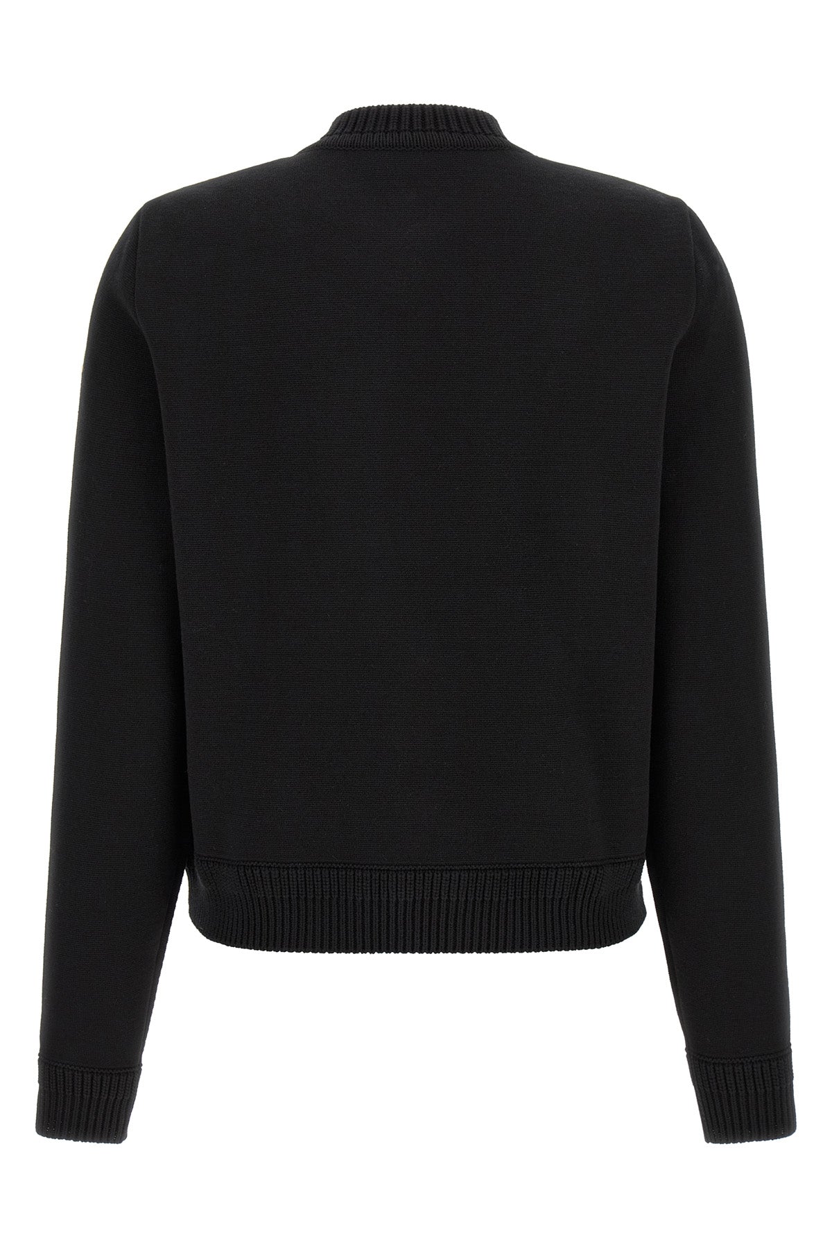 the moncler cardigan in 14 fineness cotton knit and nylon laqué redefines the co