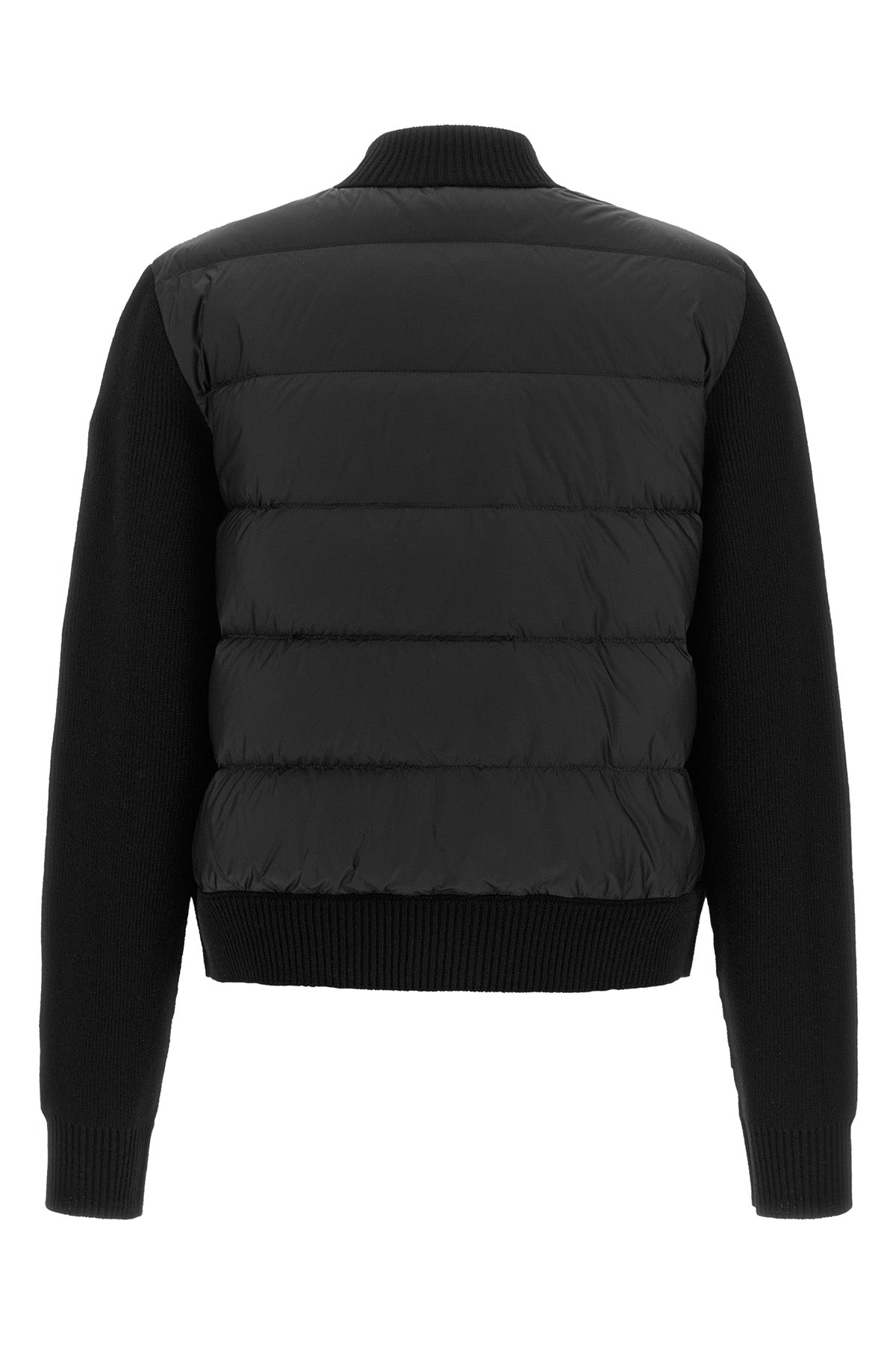 the moncler cardigan redefines the concept of transitional outerwear through a m