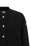 the moncler cardigan redefines the concept of transitional outerwear through a m