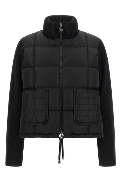 the moncler cardigan redefines the concept of hybrid outerwear through a sophist