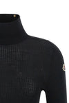 the moncler textured wool turtleneck sweater exemplifies the refined constructio