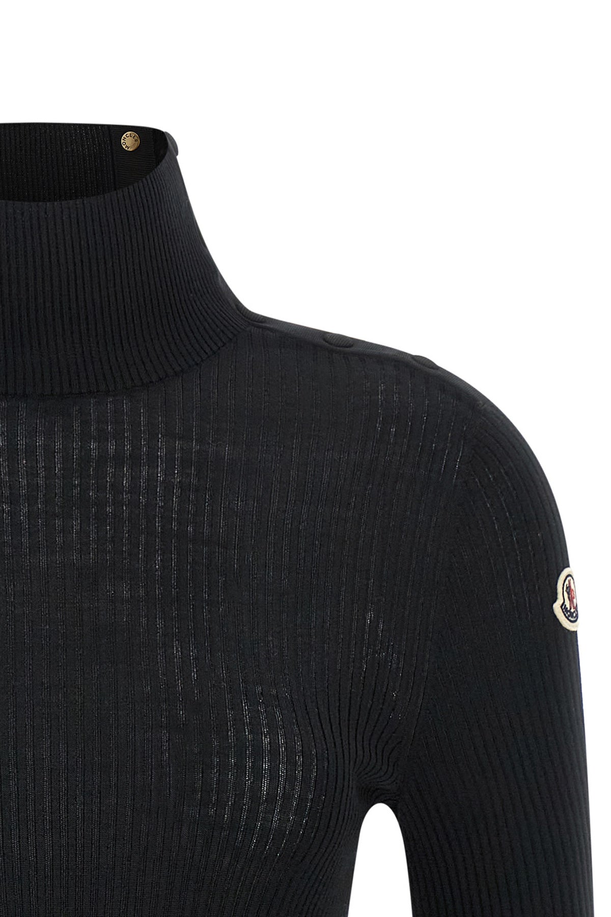 the moncler textured wool turtleneck sweater exemplifies the refined constructio