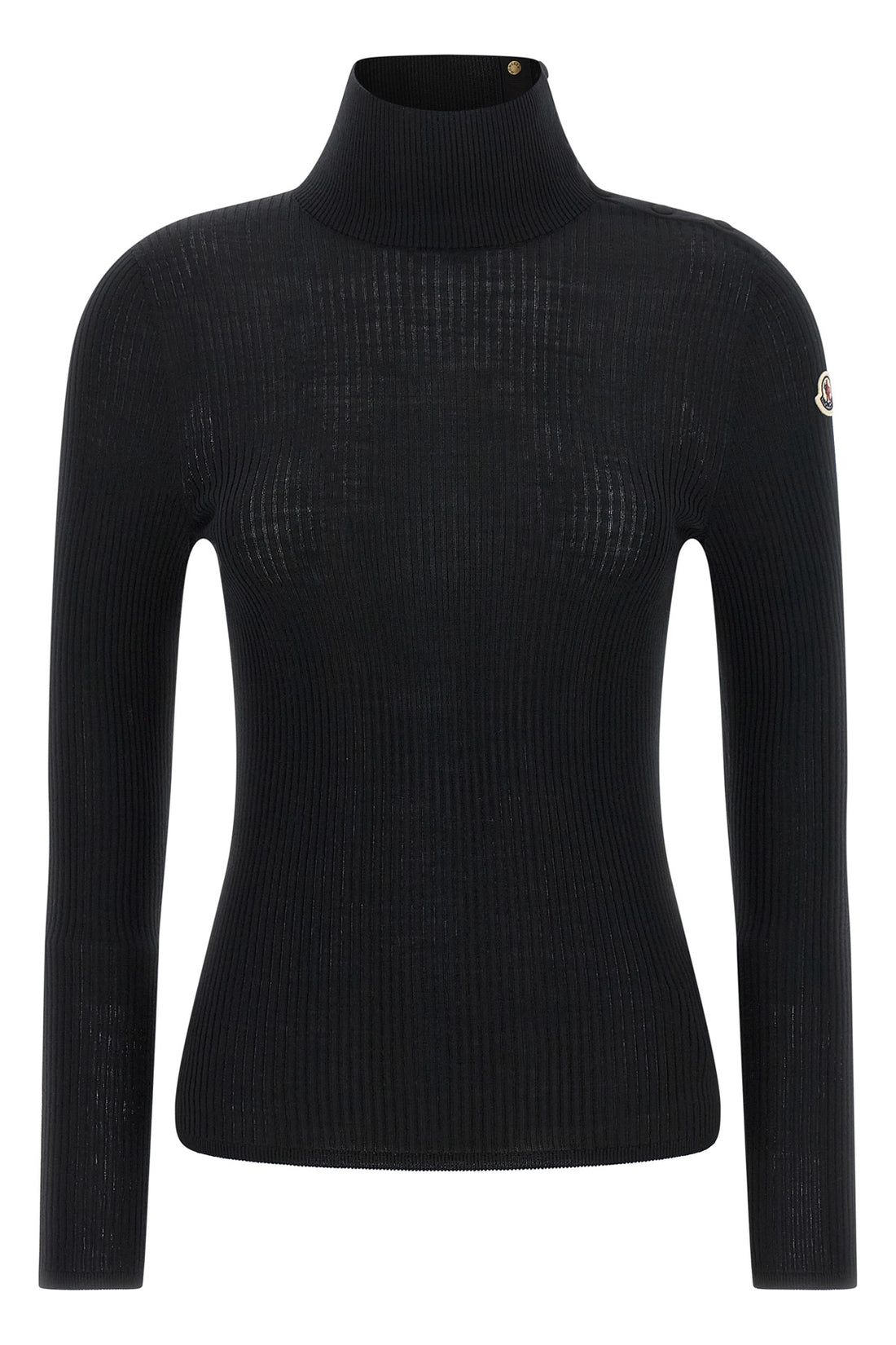 MONCLER L the moncler textured wool turtleneck sweater exemplifies the refined constructio