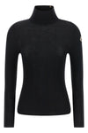 the moncler textured wool turtleneck sweater exemplifies the refined constructio
