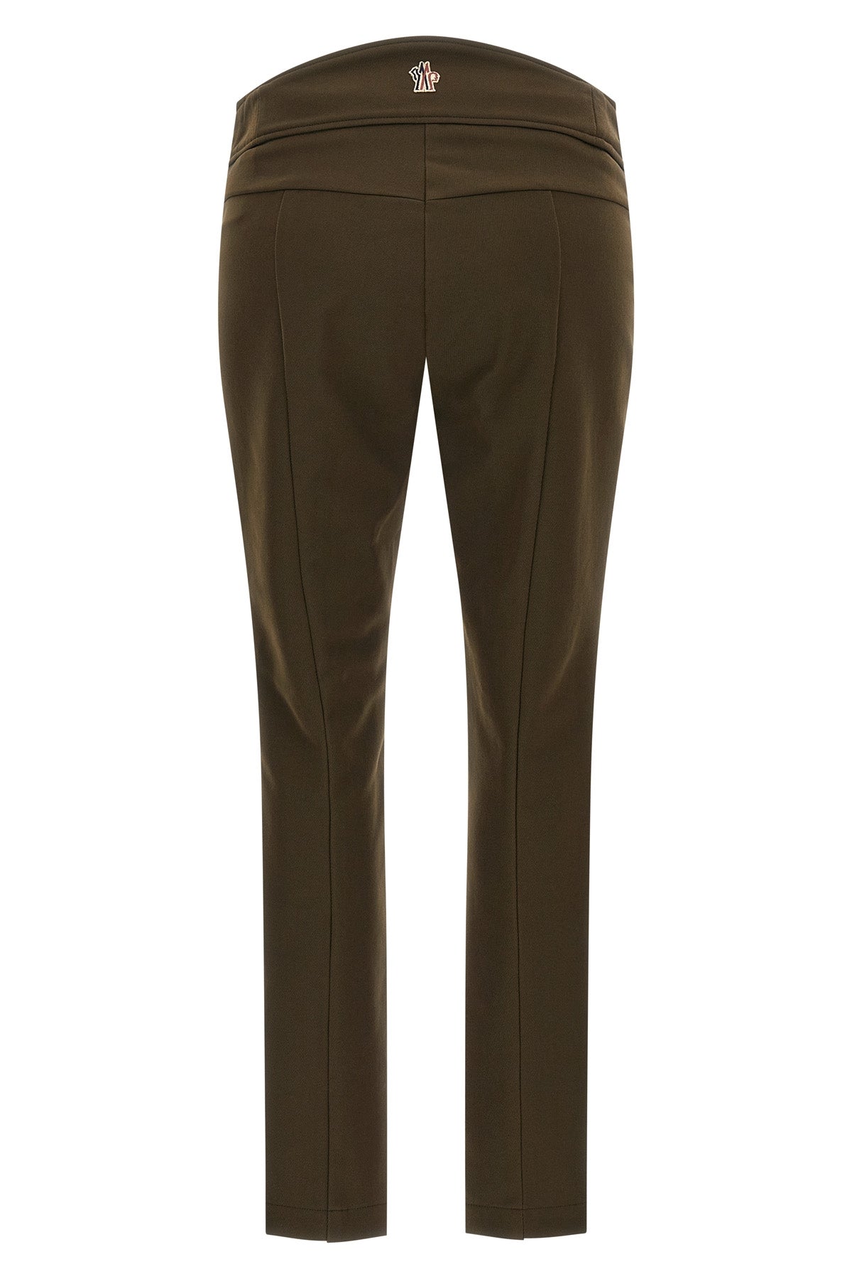 the moncler grenoble trousers redefine alpine clothing through a tight silhouett