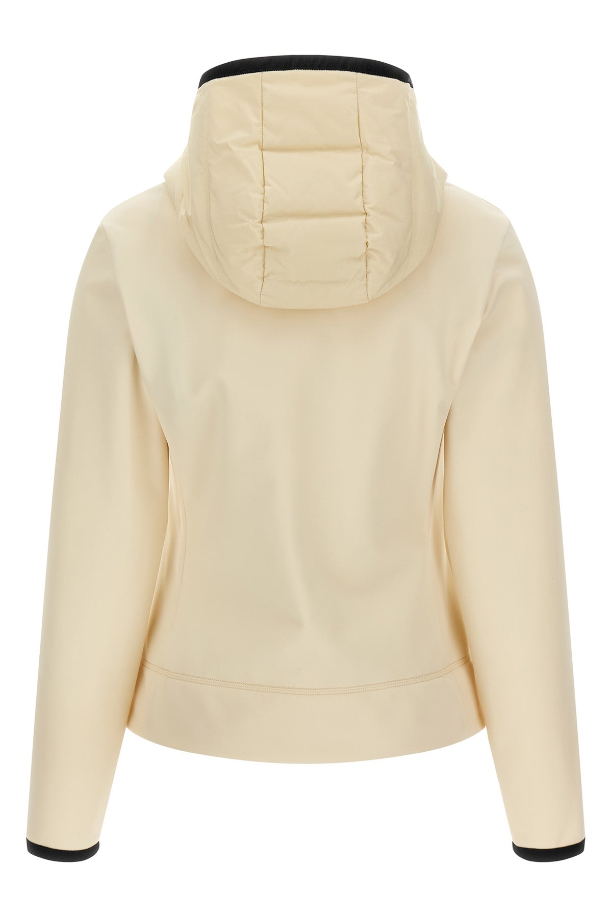 the moncler grenoble padded zip-up cardigan sets a new standard for hybrid clo