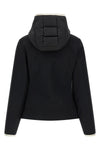 the moncler grenoble con cappuccio e zip cardigan stands out for its hybrid co