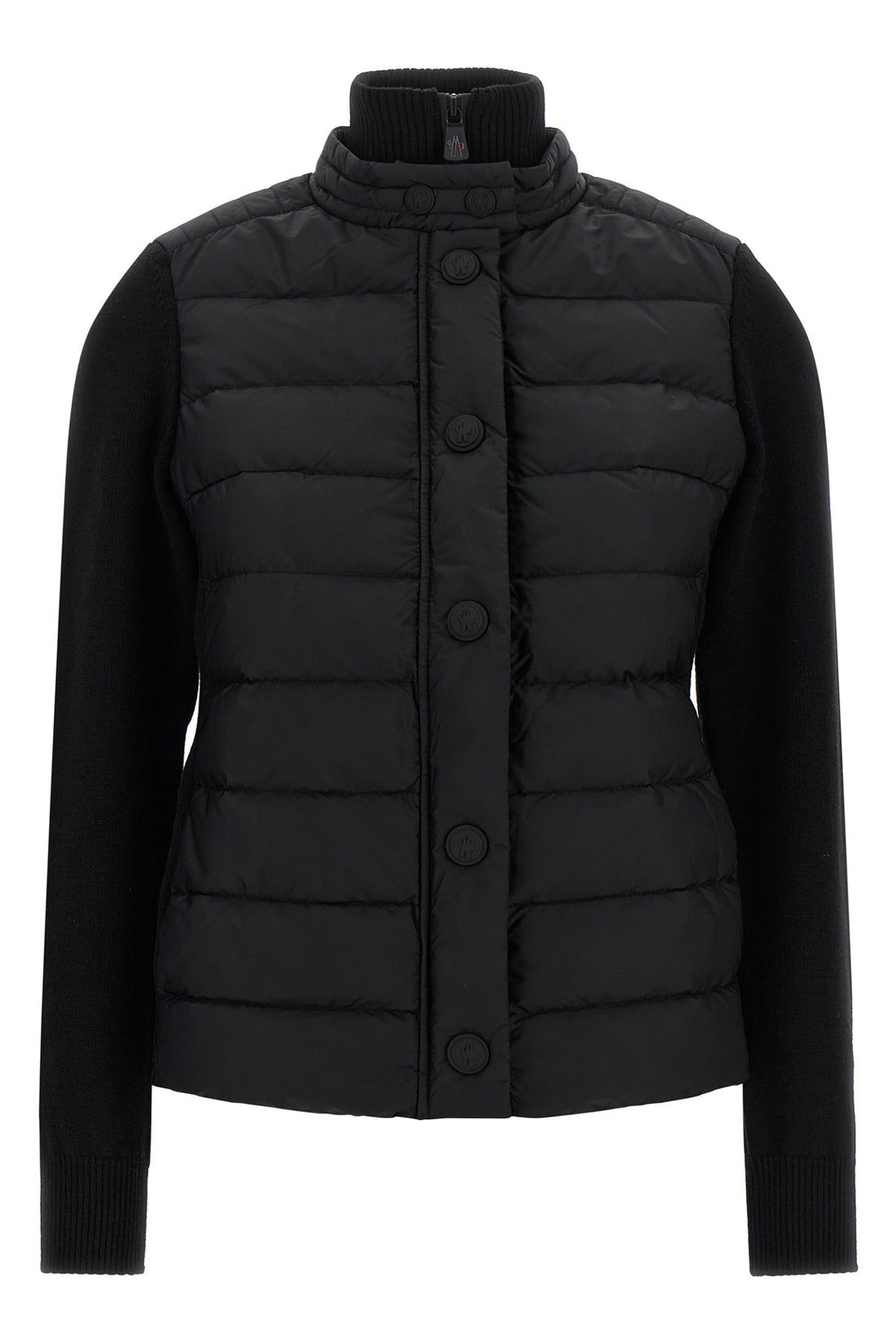 MONCLER GRENOBLE L the moncler grenoble cardigan stands out for its hybrid construction that combin