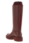 moncler kickstream high rain boots redefine functional outerwear through a per