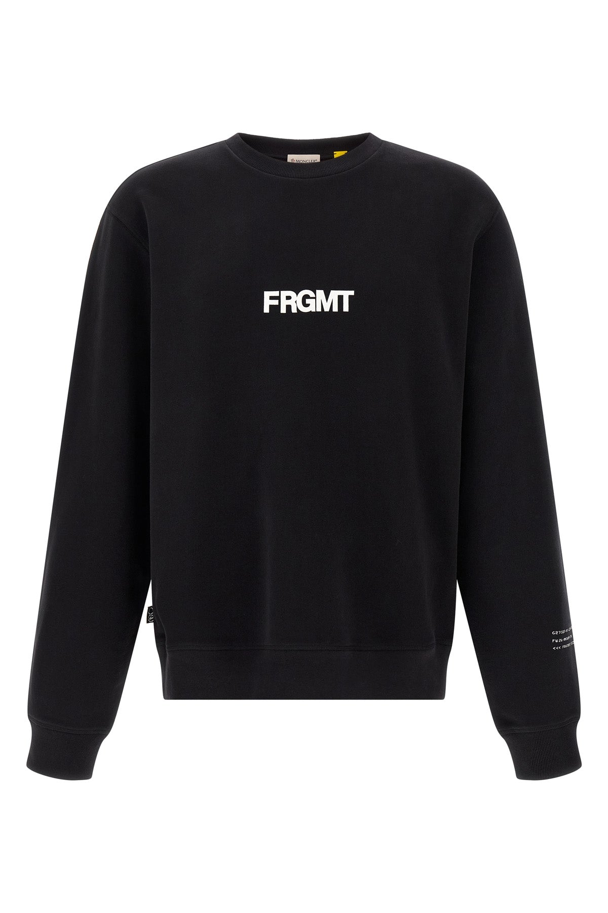 the moncler genius x fragment cotton jersey crew neck sweatshirt