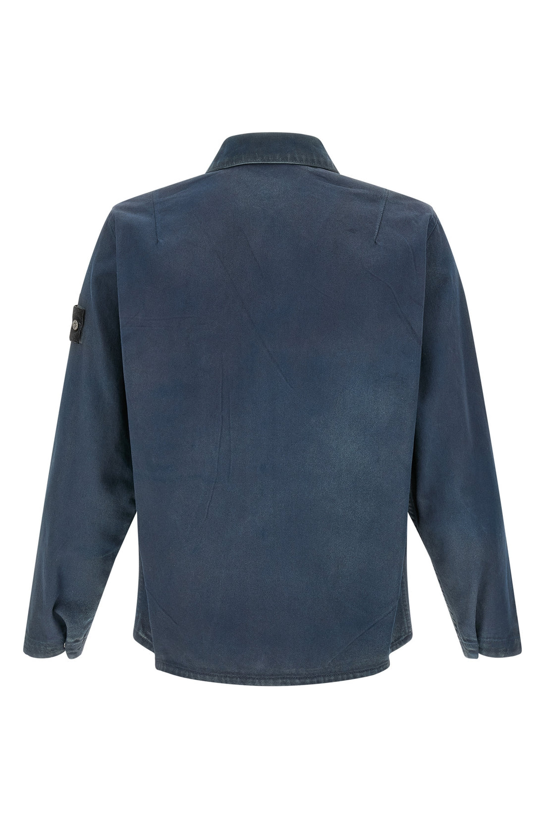 STONE ISLAND L the stone island blue cotton overshirt