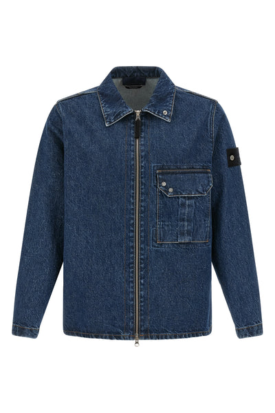 STONE ISLAND L denim research stone island 1200002 capsule overshirt
