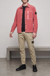 the stone island 1200016 overshirt in garment-dyed 800 cotton corduroy