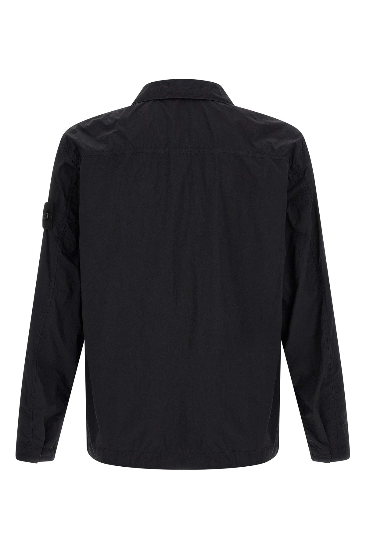 crinkled nylon overshirt