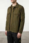 crinkled nylon overshirt
