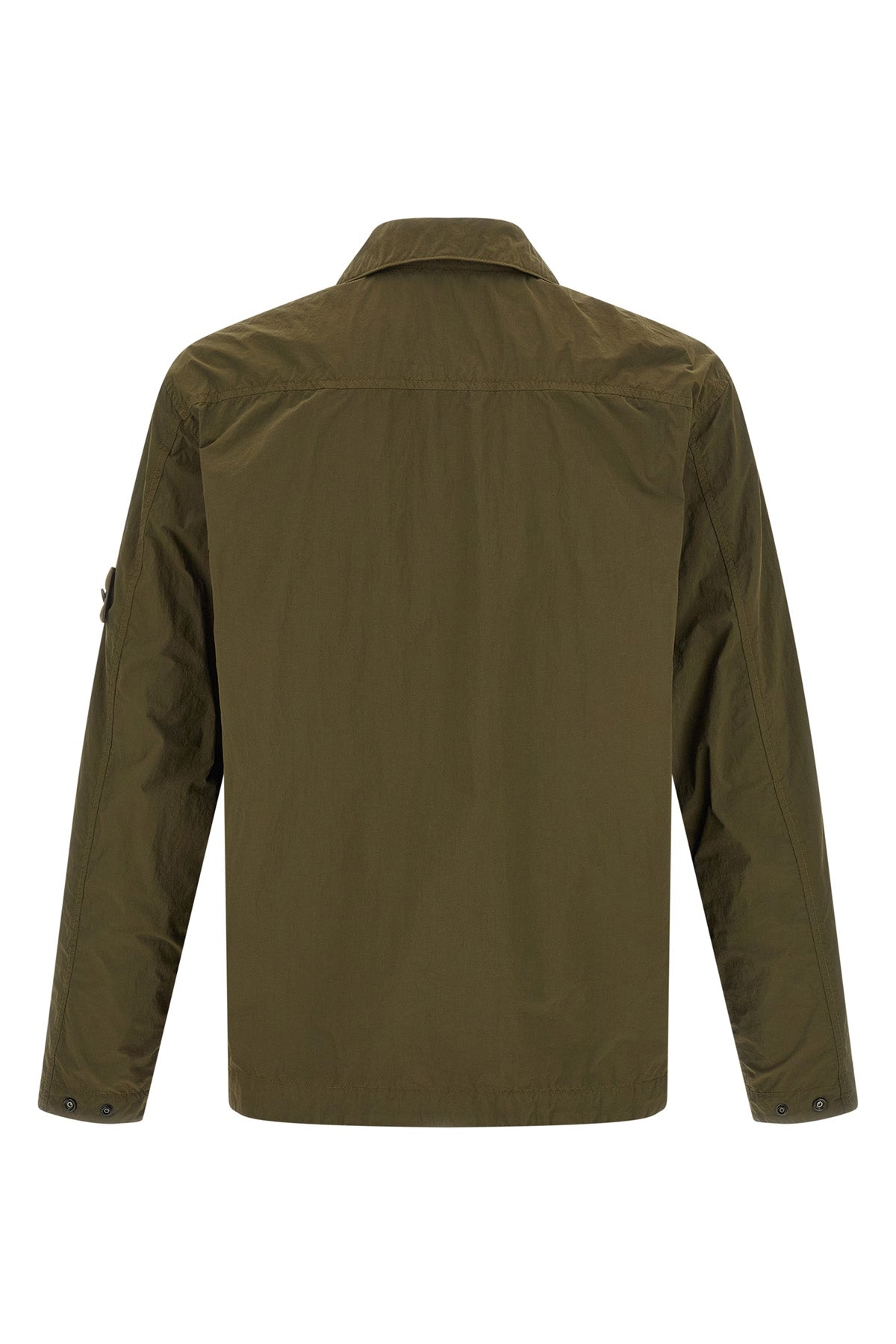 crinkled nylon overshirt