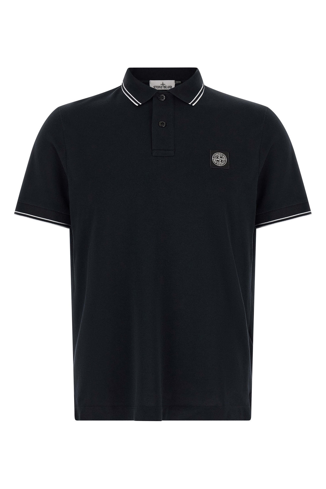 STONE ISLAND L 2200010 polo shirt in stretch cotton piqué