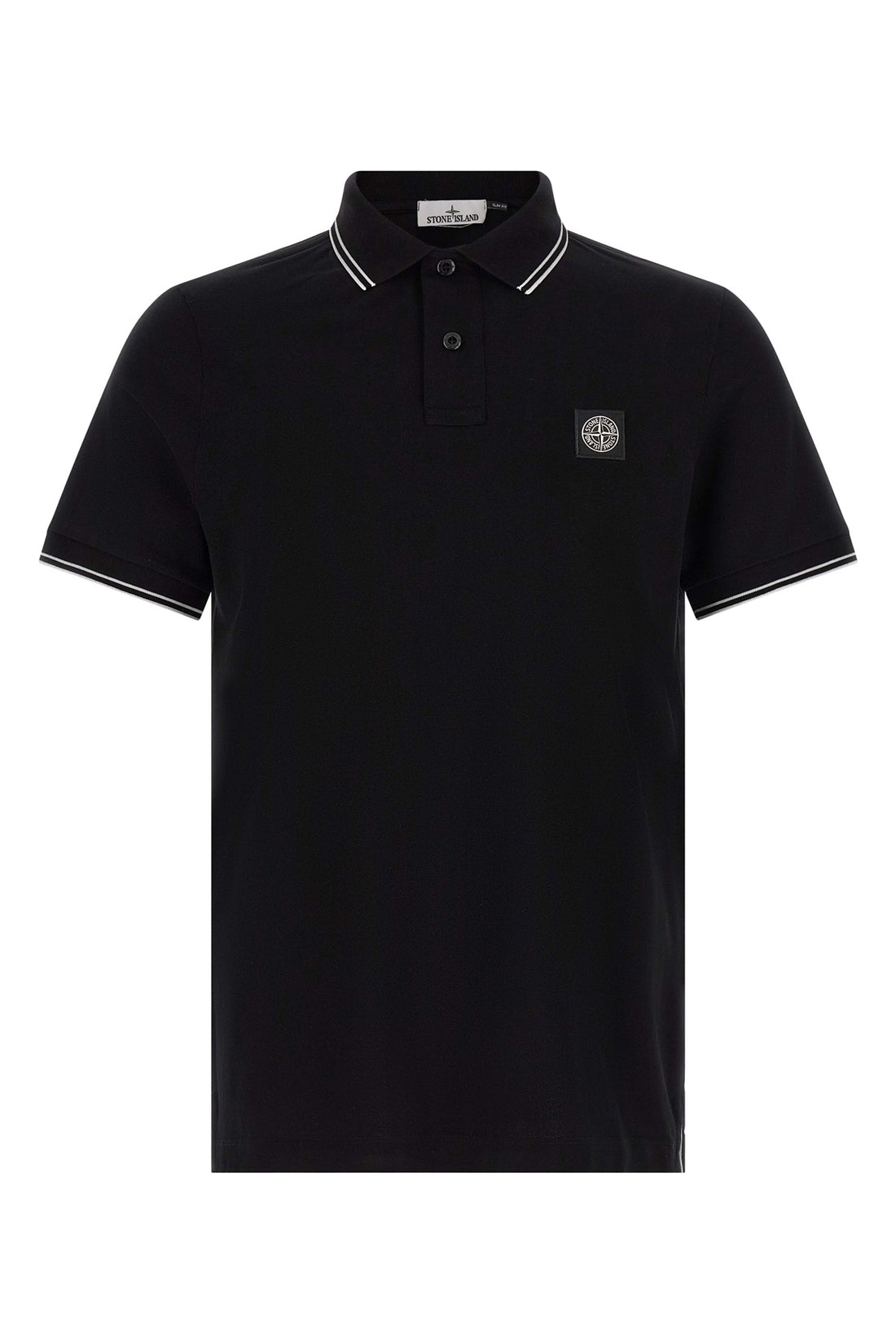STONE ISLAND L 2200010 polo shirt in stretch cotton piqué