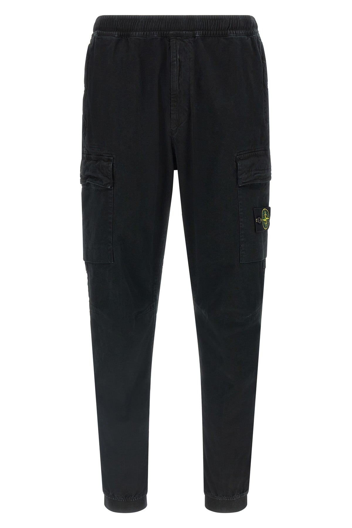 the stone island 3100033 cargo pants in garment-dyed stretch broken twill cott