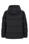 the stone island padded jacket in black