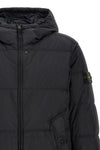 the stone island padded jacket in black