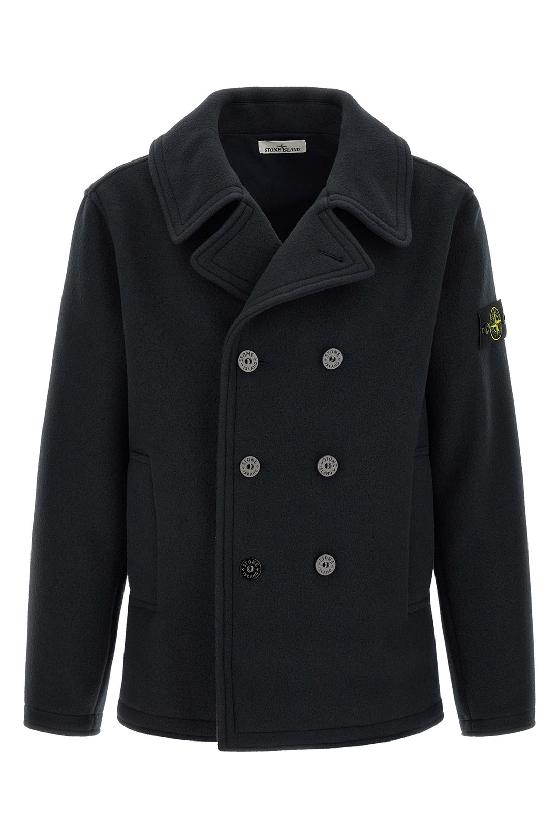 STONE ISLAND L the stone island outerwear in a deep navy blue nuance imposes itself