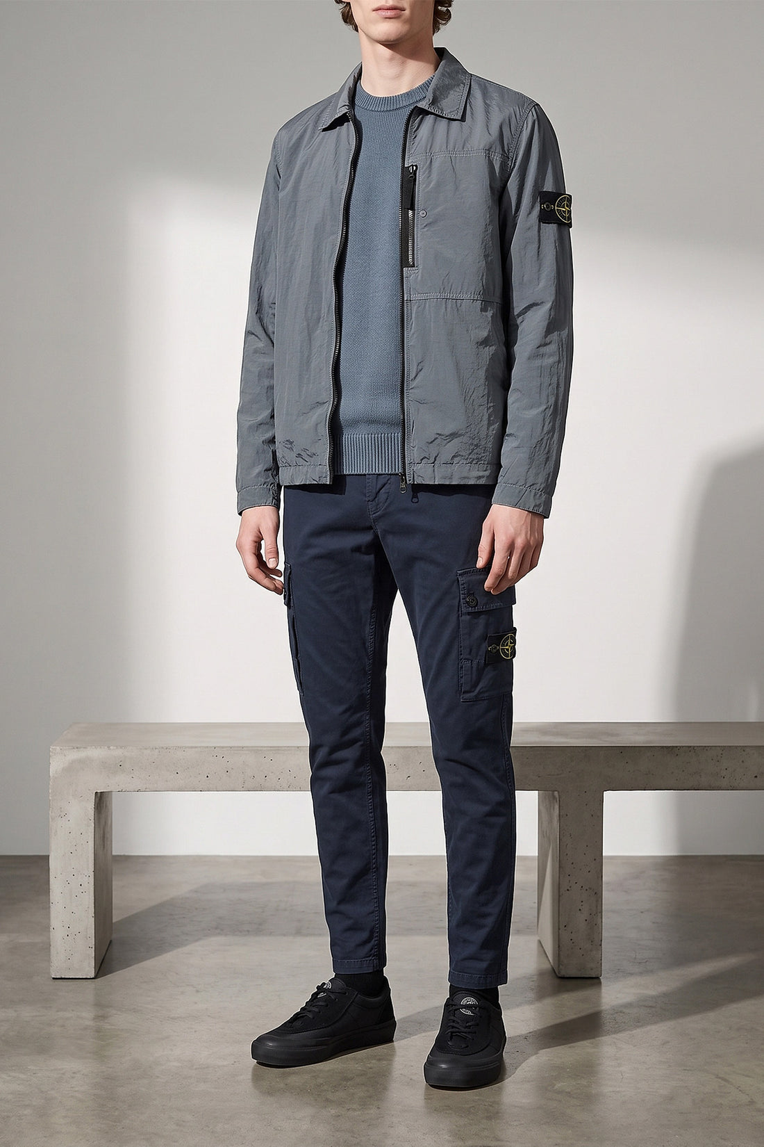 STONE ISLAND L the stone island 5100072 wool crew neck sweater
