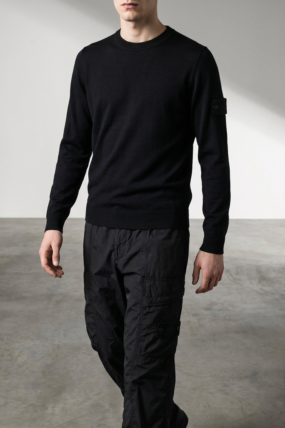 STONE ISLAND M the stone island long-sleeve crew-neck sweater