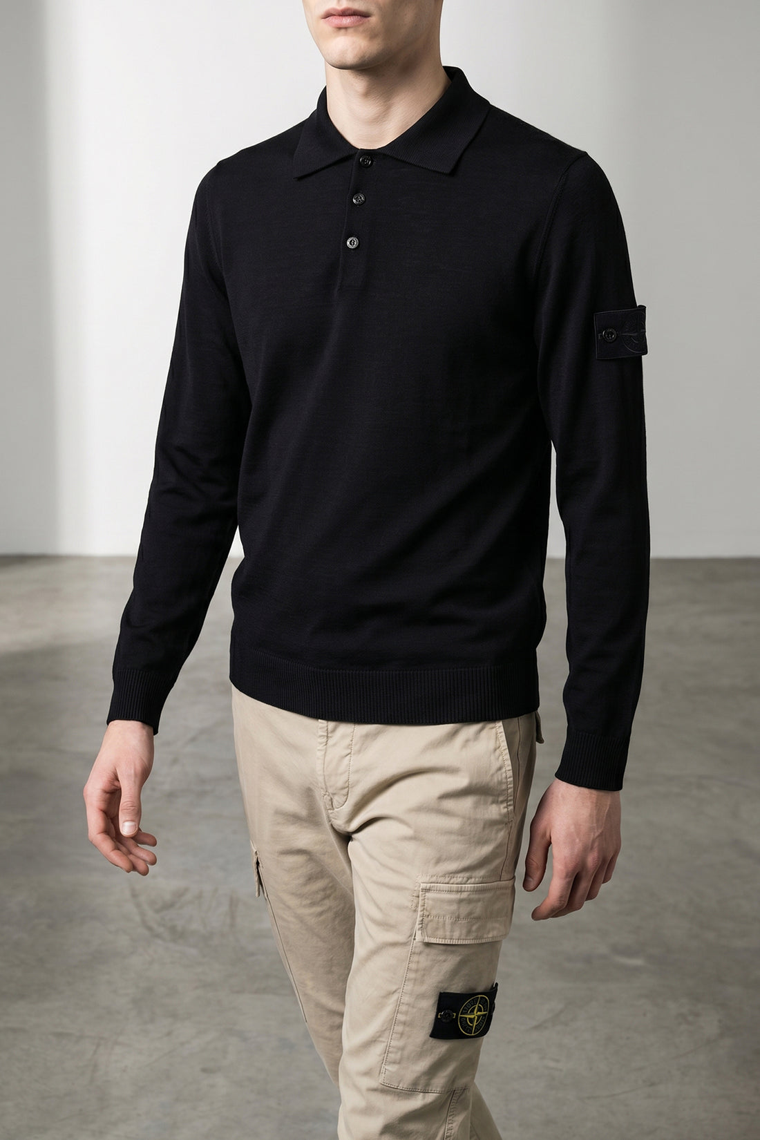 STONE ISLAND L rws pure light wool 5100076 polo shirt