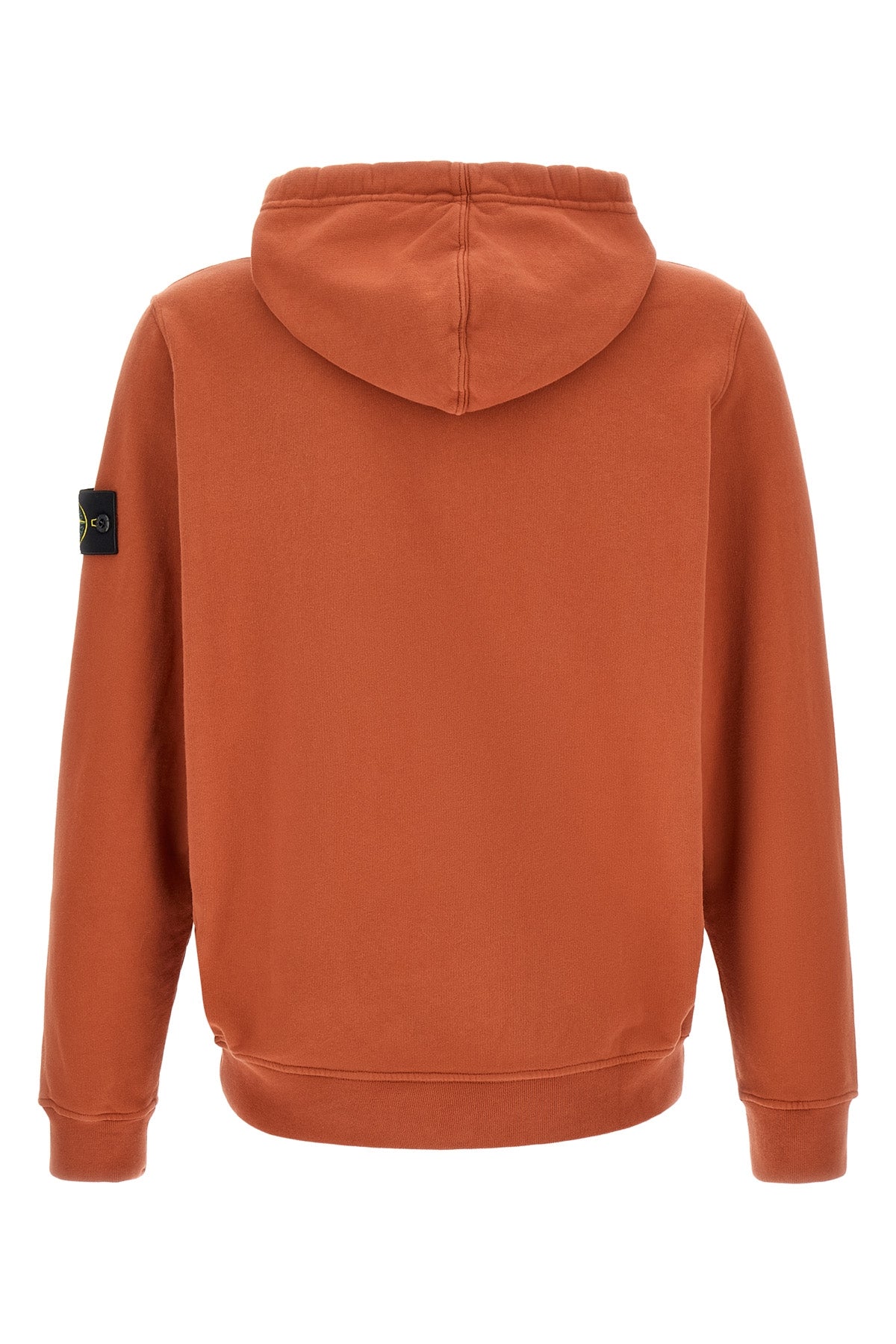 the stone island badge logo hoodie
