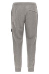 the stone island 6200010 sweatpants in a garment-washed mélange mélange cotton