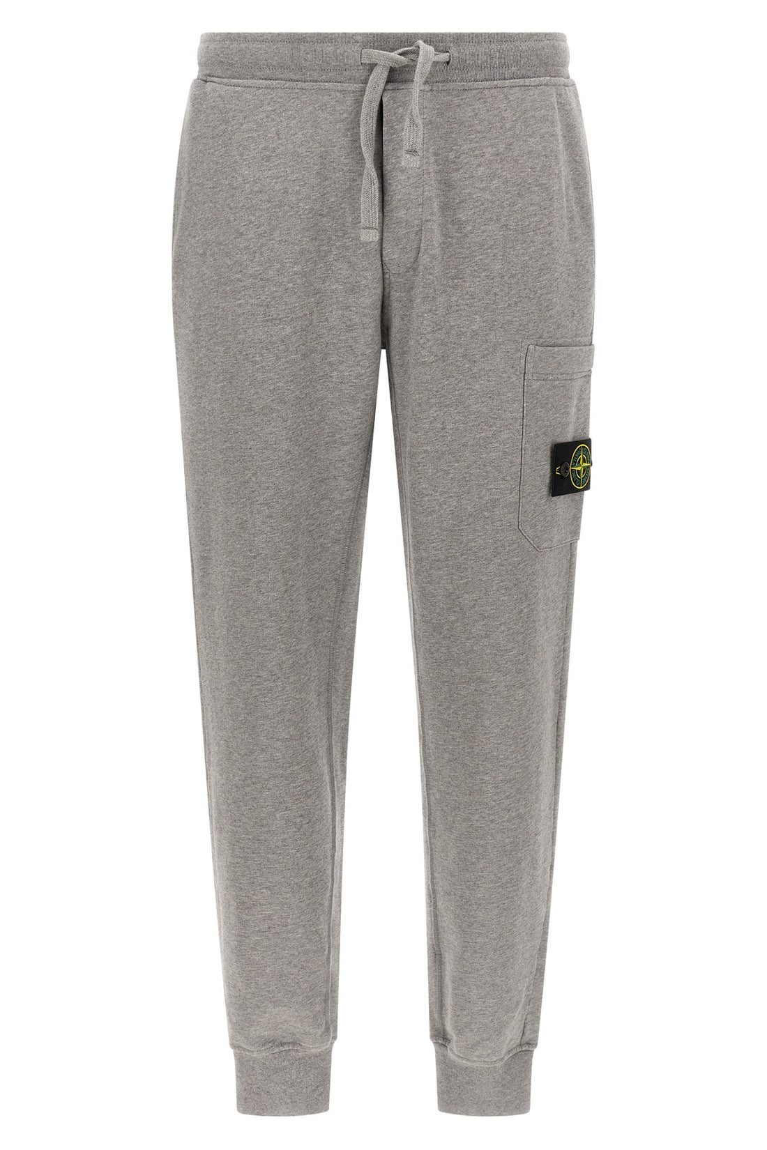 STONE ISLAND L the stone island 6200010 sweatpants in a garment-washed mélange mélange cotton