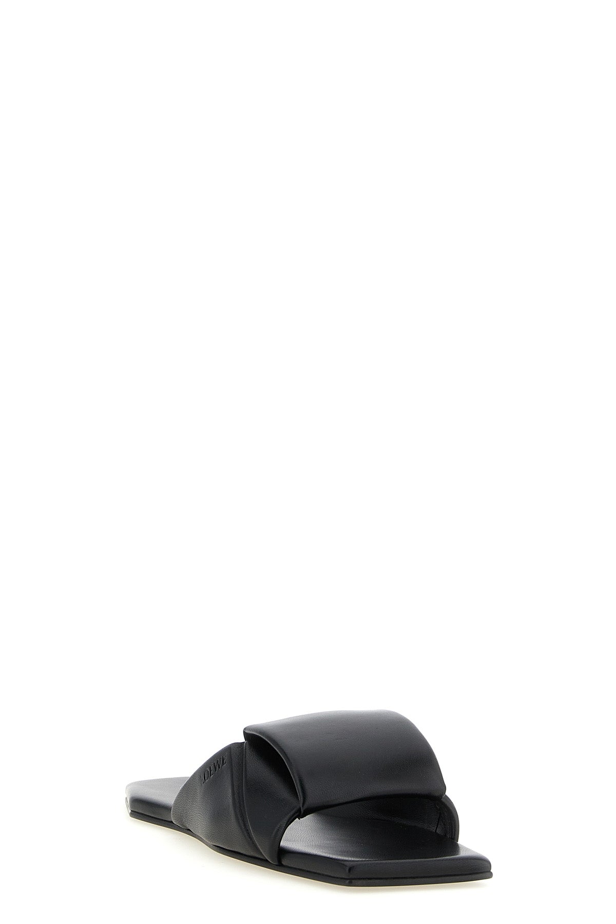 the slide sandal loewe origami features a seamless construction defined by its