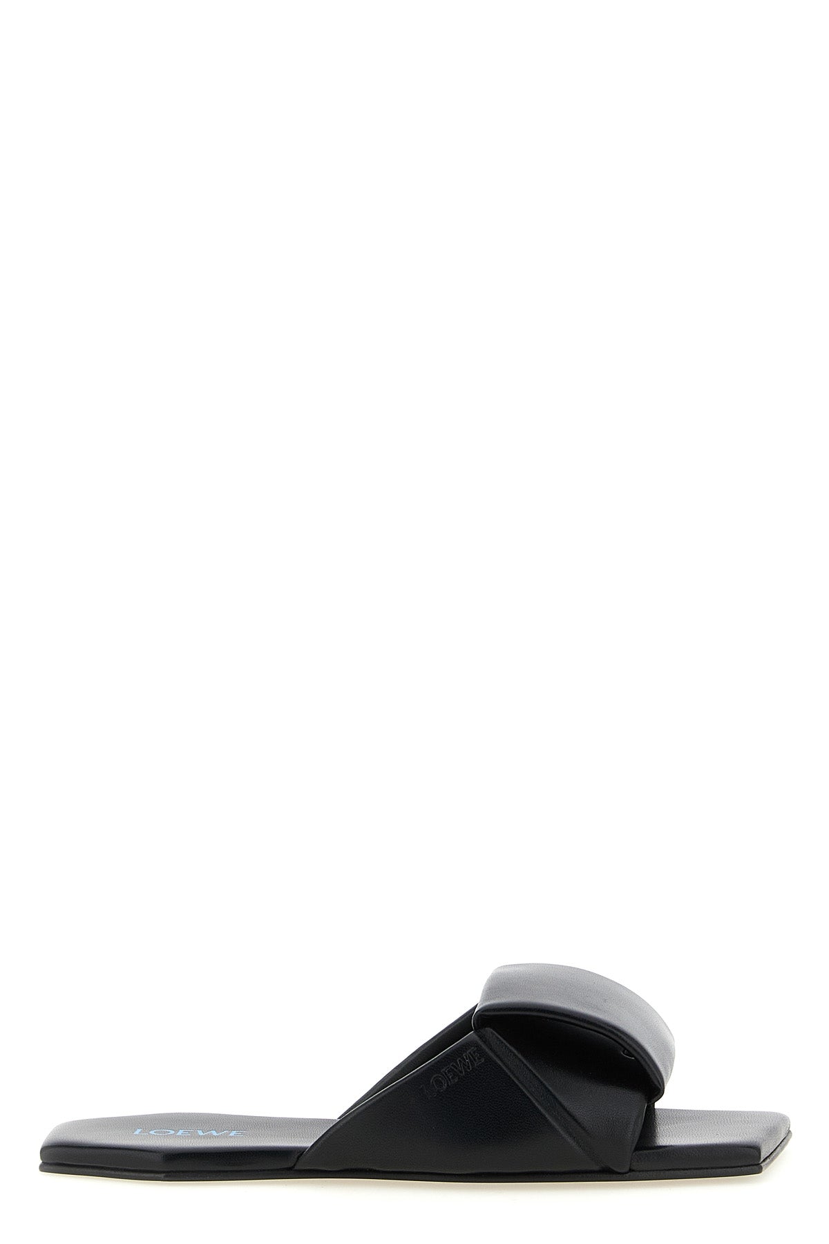 the slide sandal loewe origami features a seamless construction defined by its