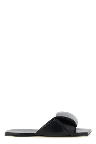 the slide sandal loewe origami features a seamless construction defined by its