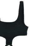 laurel one-piece swimsuit in crinkle lurex fabric