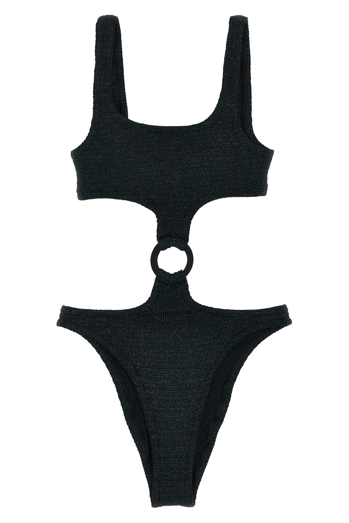 laurel one-piece swimsuit in crinkle lurex fabric