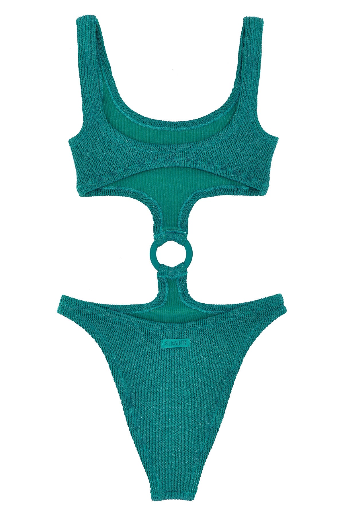 laurel one-piece swimsuit in crinkle lurex fabric