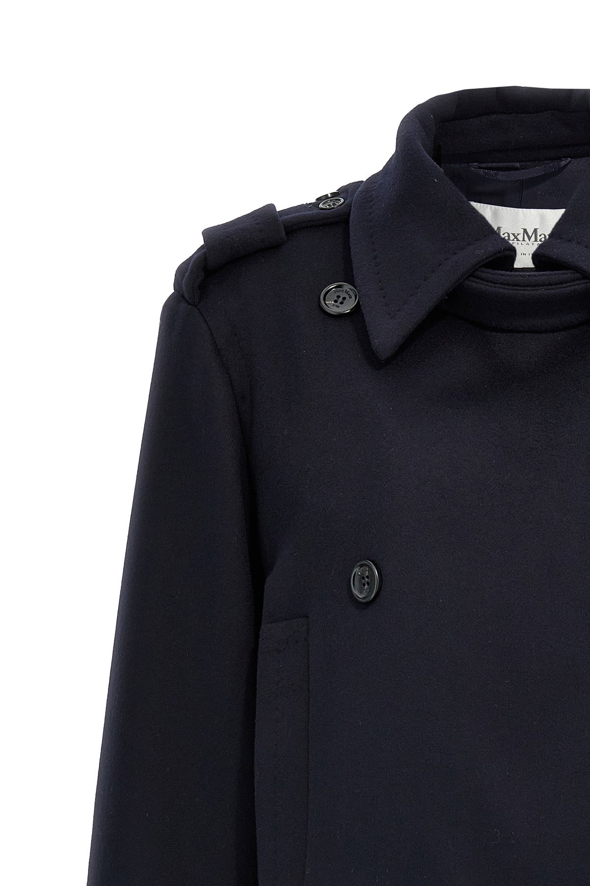 laveno double-breasted wool and cashmere coat